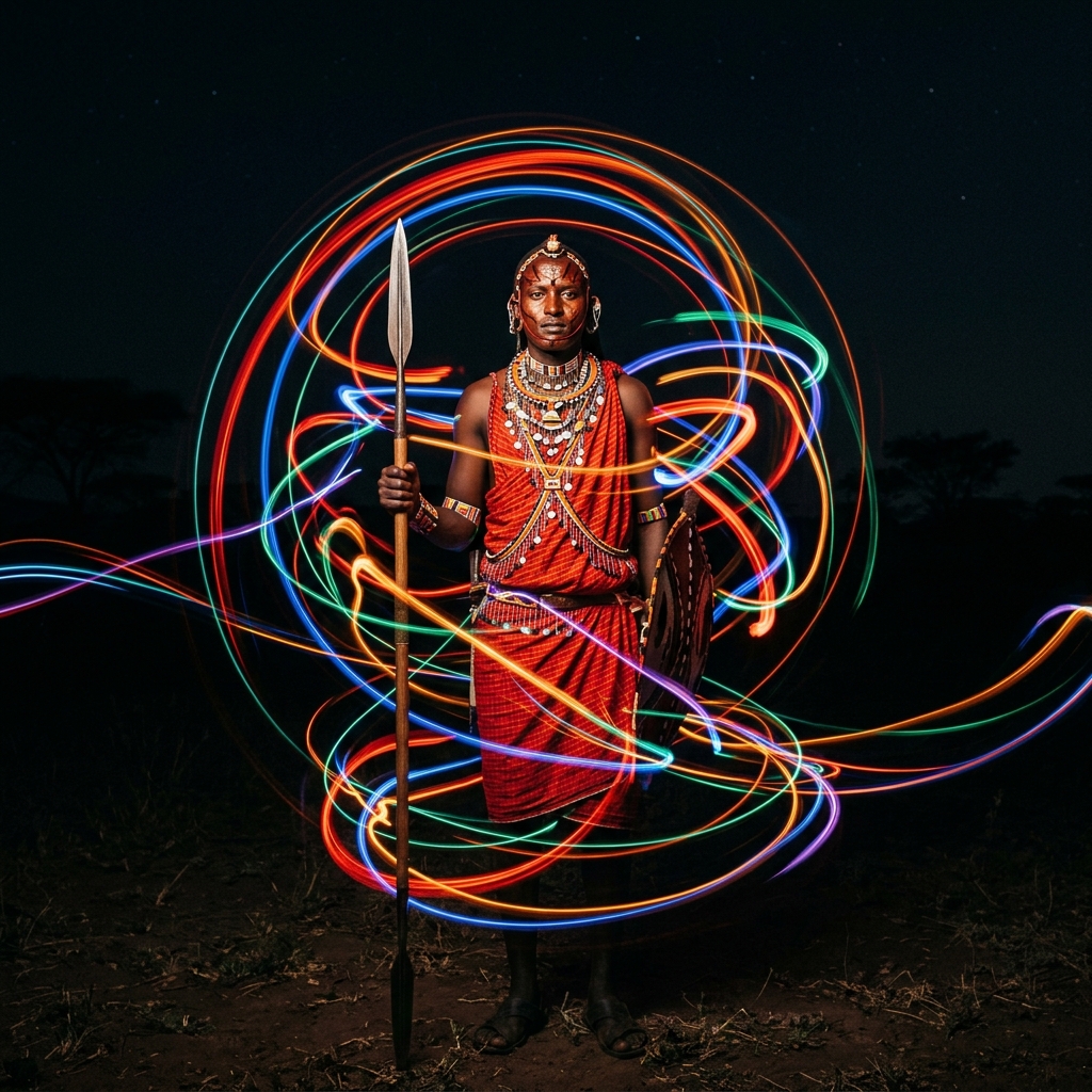 Light Painting — Lichtspuren, Langzeitbelichtung