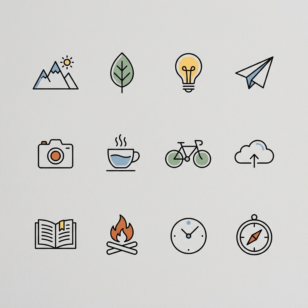 Assets — Icon-Set im konsistenten Stil