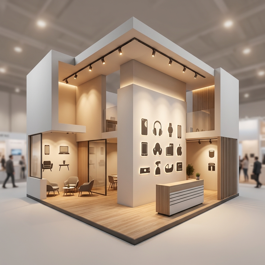 Konzeption — Messestand-Entwurf