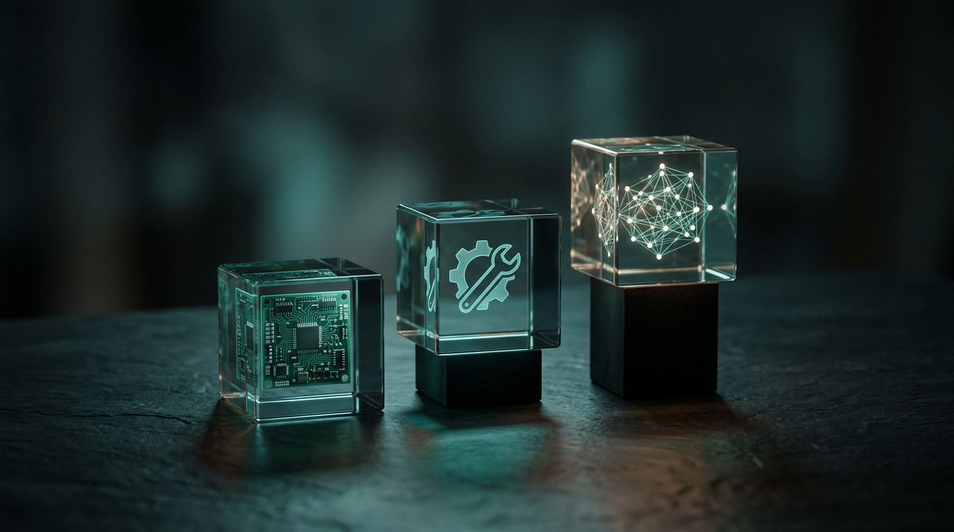 Drei Ebenen: Modell, Tool, Plattform